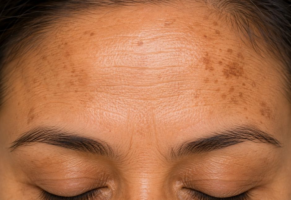 aging-pigmentation-forehead-close-up